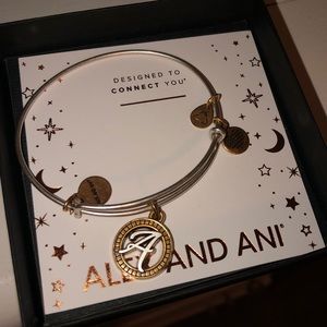 Alex & Ani initial bracelet